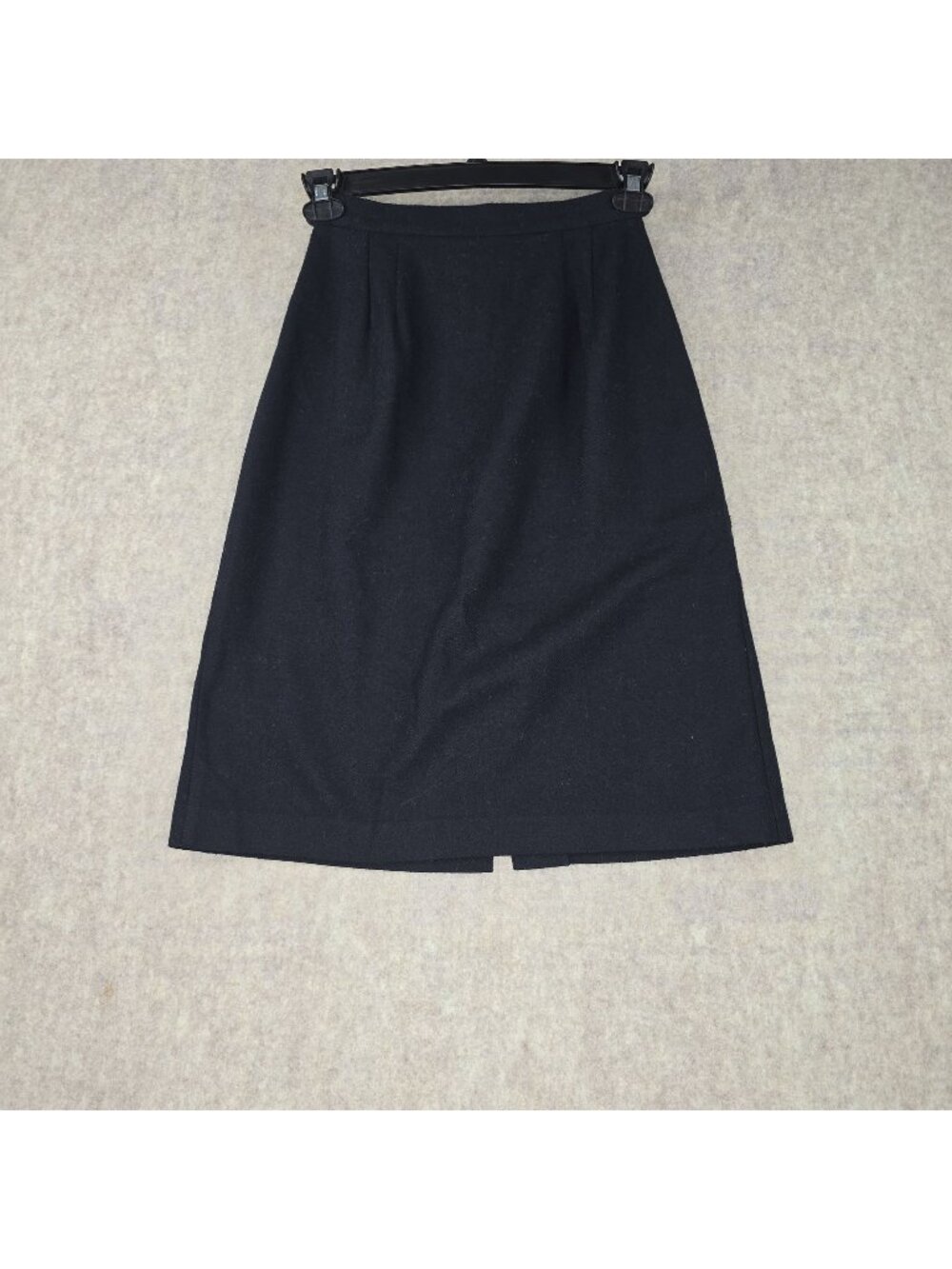 Pendleton Womens Wool Black Midi Skirt Size 8 Fully Lined Flared Hem Pre-Owned